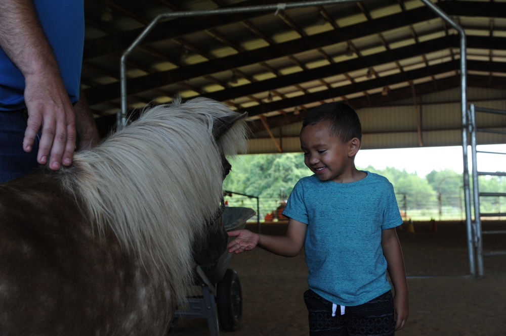 EFMP visits MSU Extension Equestrian Camp