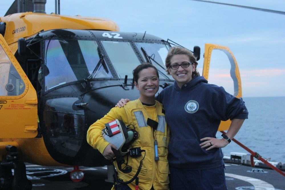 Coast Guard Cutter Legare conducts flight operations