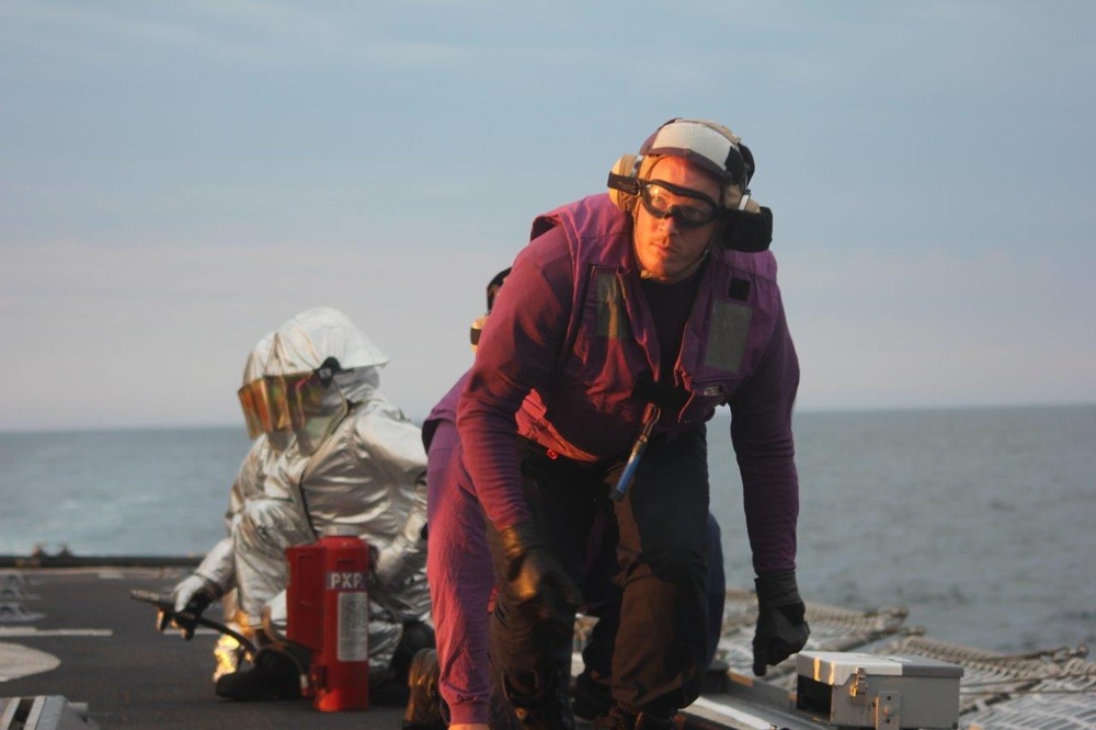 Coast Guard Cutter Legare conducts flight operations