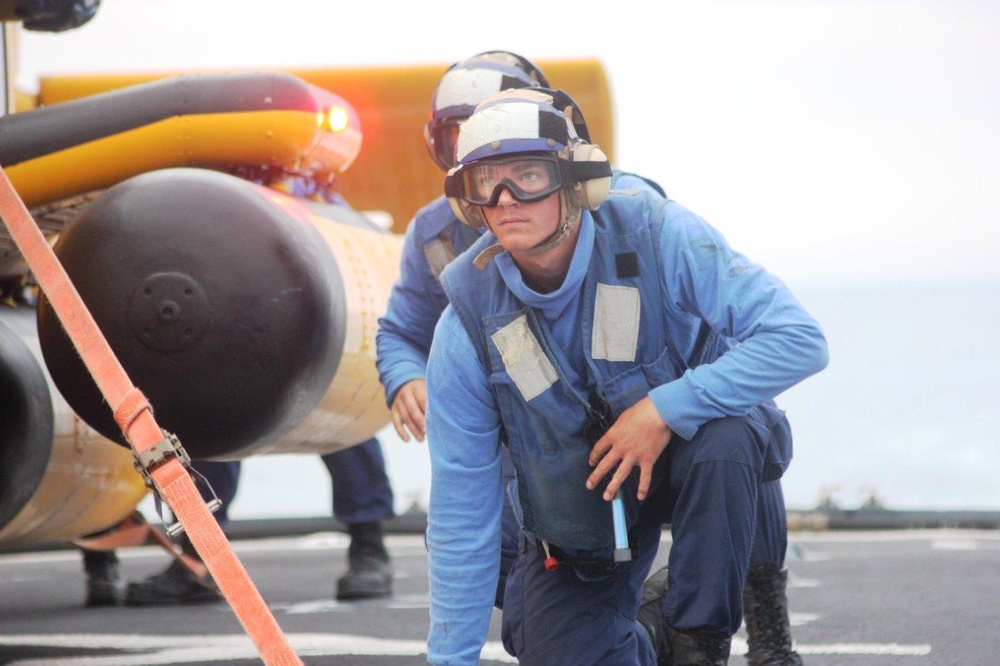 Coast Guard Cutter Legare conducts flight operations