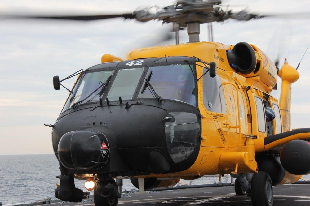 Coast Guard Cutter Legare conducts flight operations