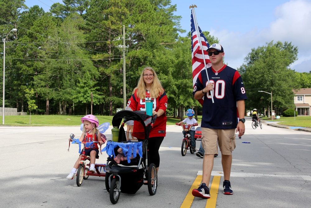 MCAS Cherry Point Families celebrate Independence Day with first youth bike parade