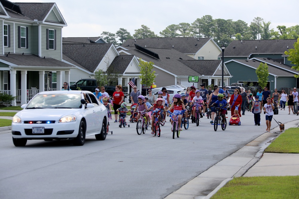 MCAS Cherry Point Families celebrate Independence Day with first youth bike parade