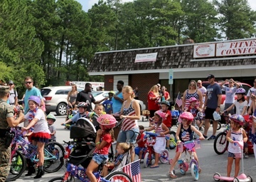 MCAS Cherry Point Families celebrate Independence Day with first youth bike parade