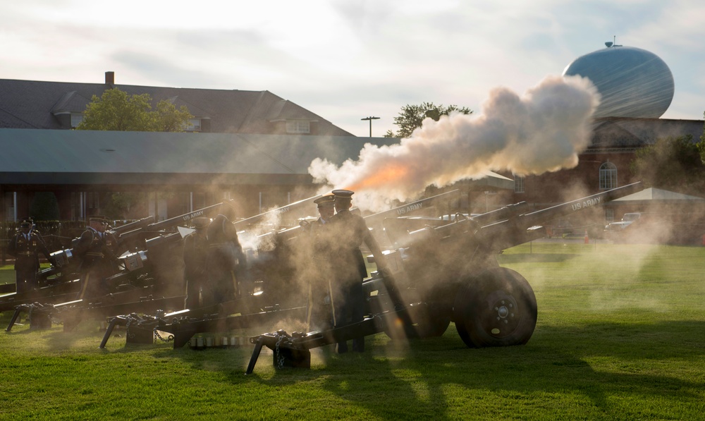 Under Secretary of the Army Karl Schneider, hosts Twilight Tattoo, June 28, 2017