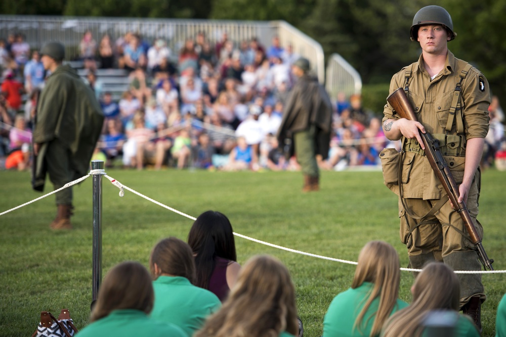 Under Secretary of the Army Karl Schneider, hosts Twilight Tattoo, June 28, 2017