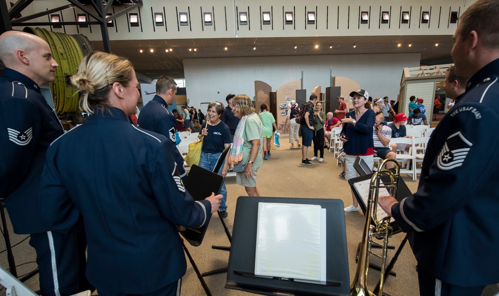 Brass Quintet performs at Smithsonian's Air and Space Museum on Independence Day 2017