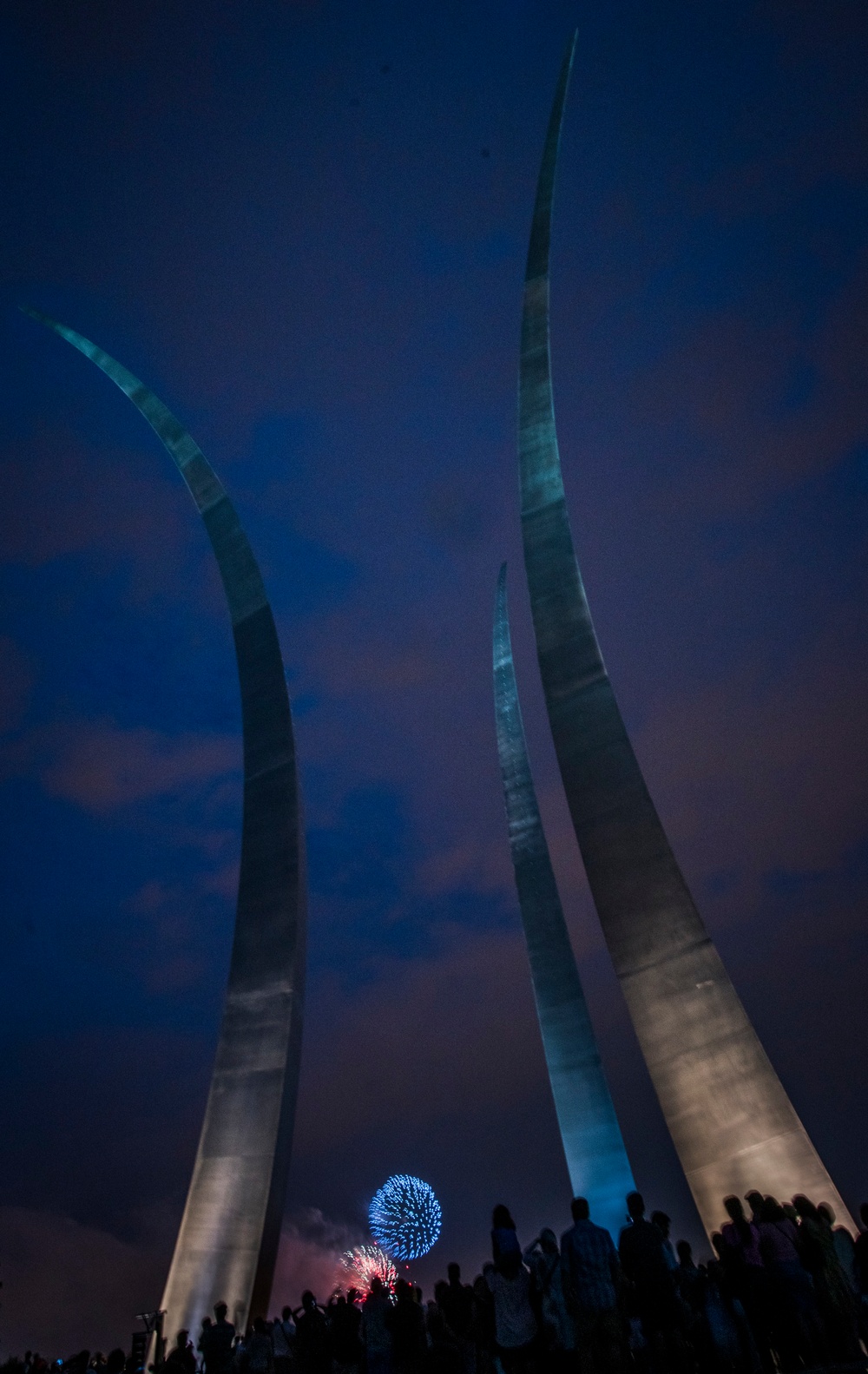 The United States Air Force Band performs at the Air Force Memorial on Independence Day 2017