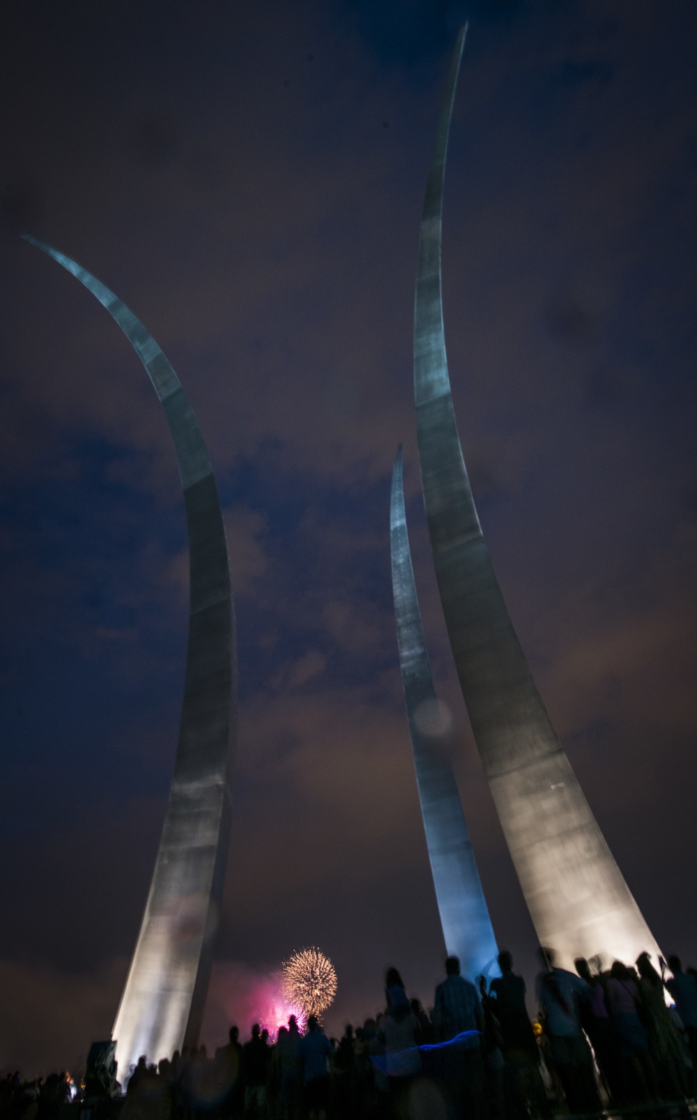 The United States Air Force Band performs at the Air Force Memorial on Independence Day 2017