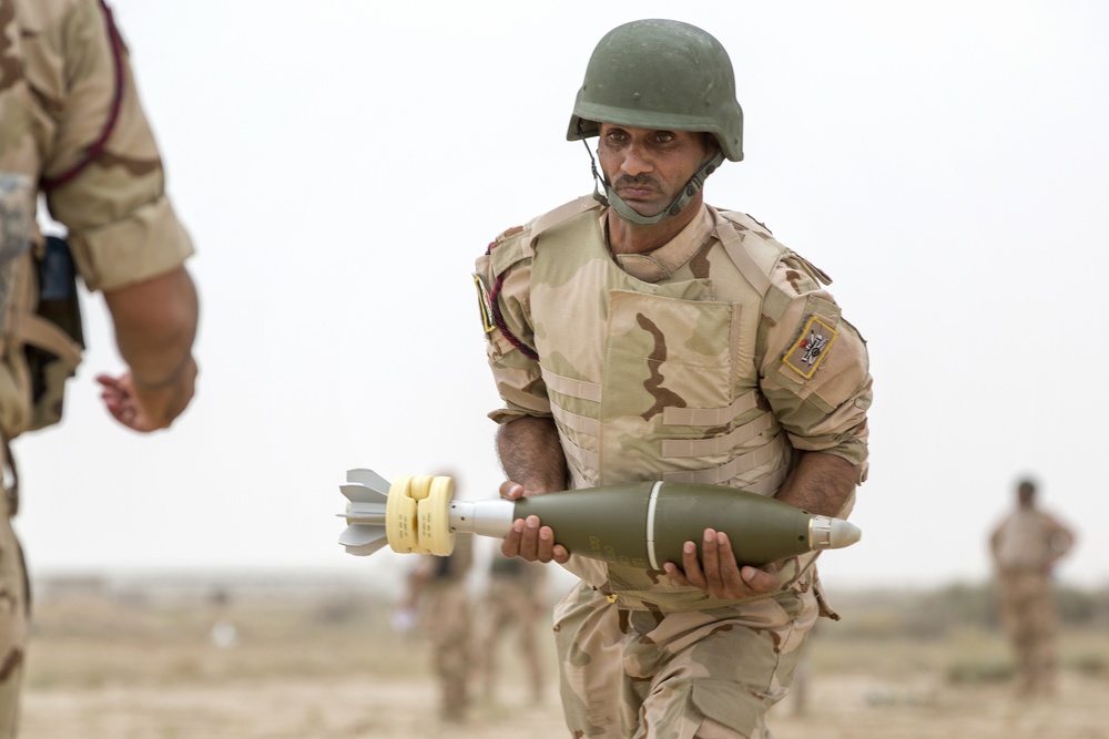 Portuguese army leads Iraqi army In indirect fire training with 120mm mortars