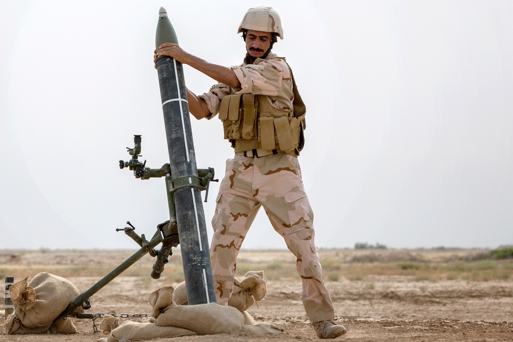 Portuguese army leads Iraqi army In indirect fire training with 120mm mortars