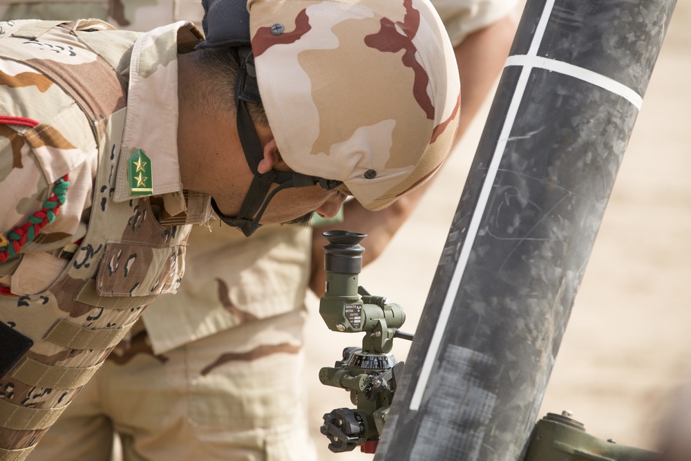 Portuguese army leads Iraqi army In indirect fire training with 120mm mortars