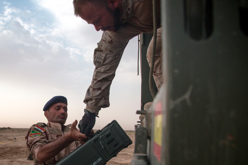 Portuguese army leads Iraqi army In indirect fire training with 120mm mortars