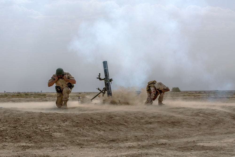 Portuguese army leads Iraqi army In indirect fire training with 120mm mortars