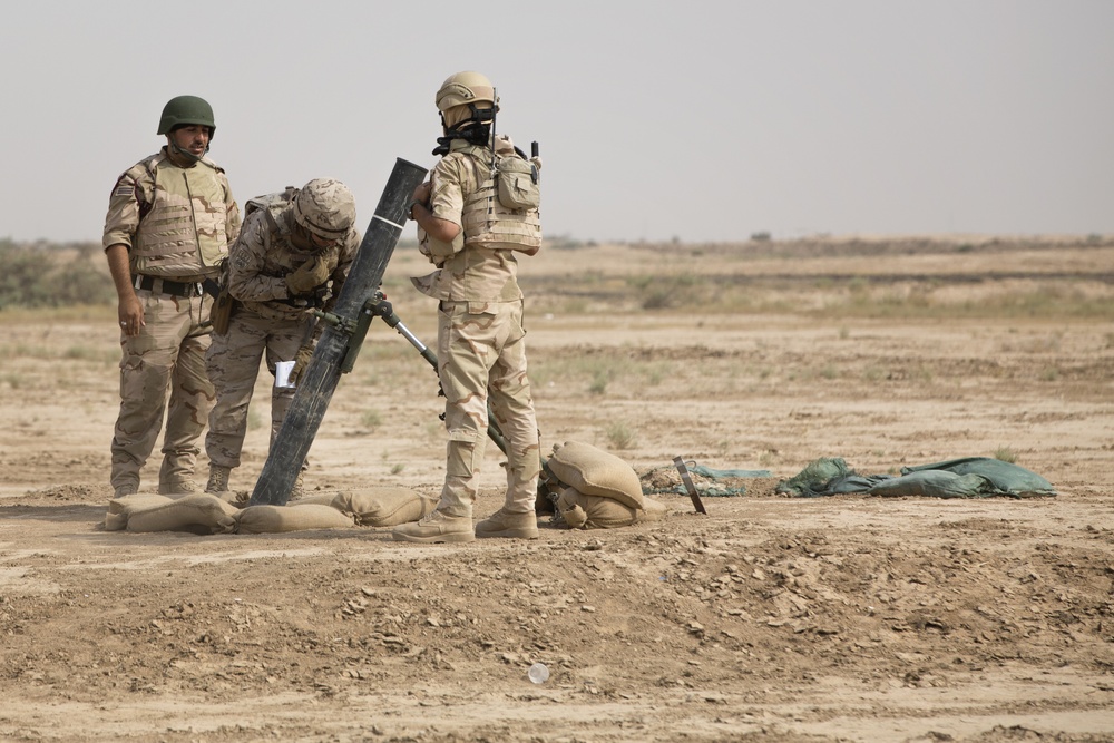 Portuguese army leads Iraqi army In indirect fire training with 120mm mortars