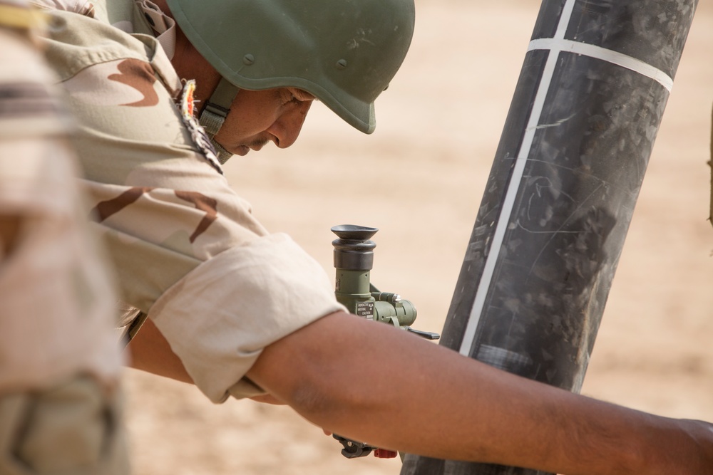 Portuguese army leads Iraqi army In indirect fire training with 120mm mortars