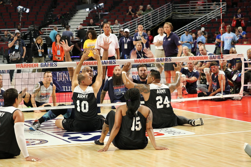 Team Army Silver medal sitting volleyball