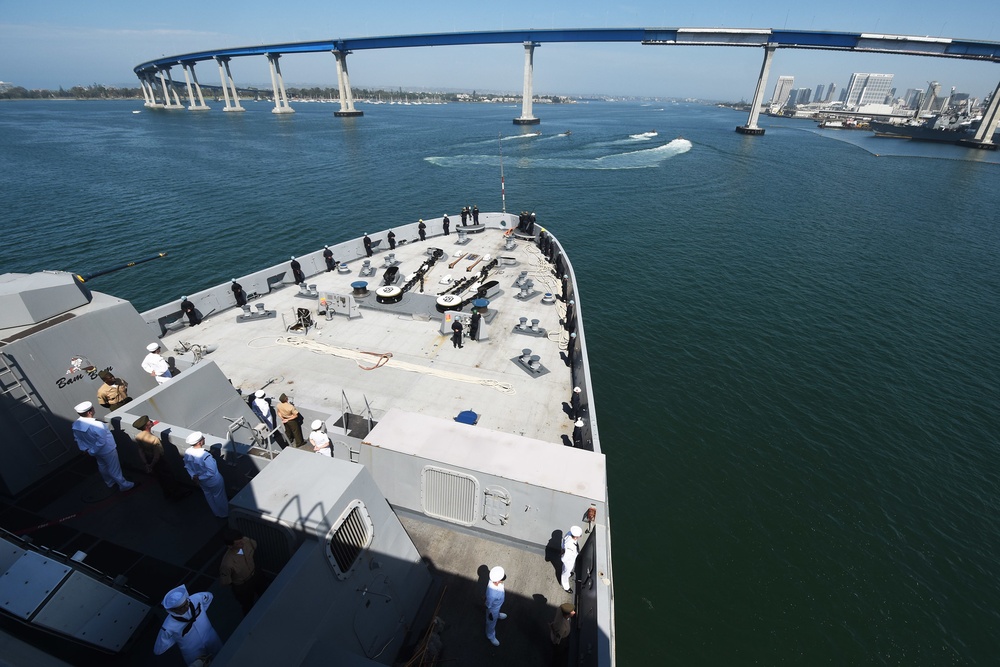 USS San Diego Departs for Deployment