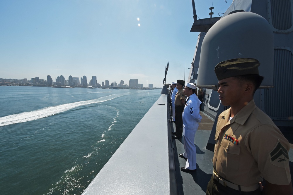 USS San Diego Departs for Deployment