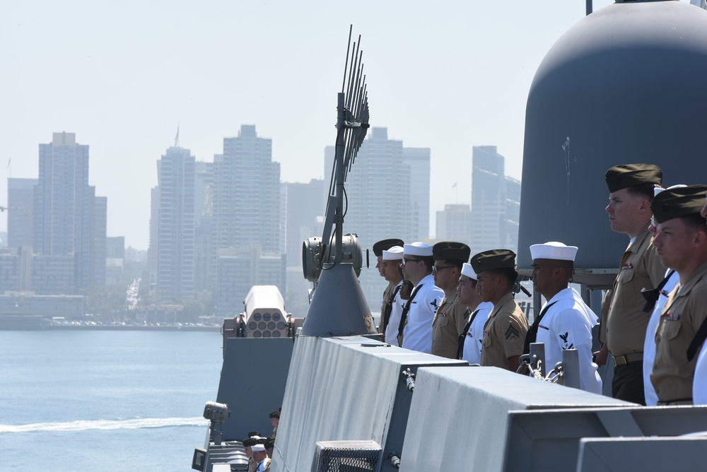 USS San Diego Departs for Deployment