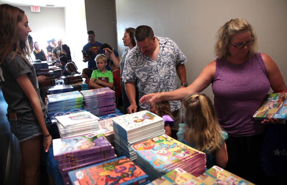 Base Children Benefit from Books on Bases