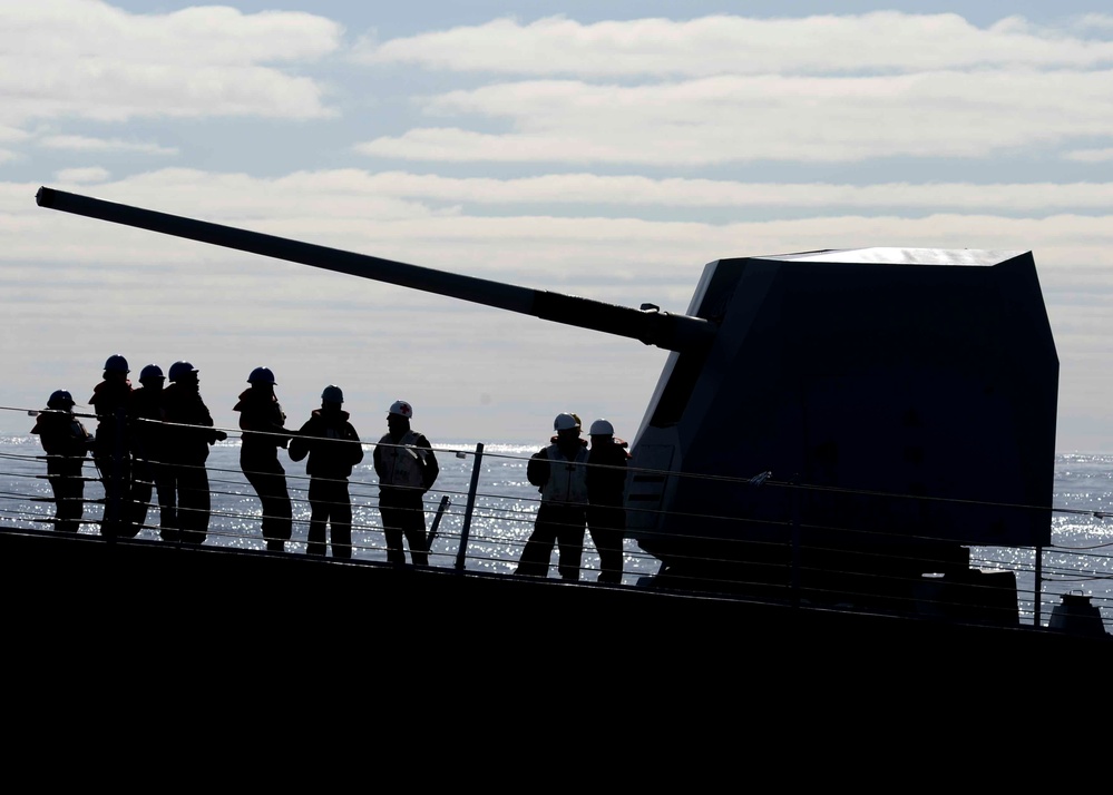 Sailors Particpate In Replenishment-At-Sea