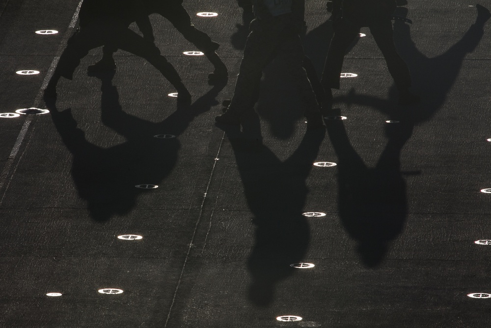 Flight deck remains busy aboard BHR during Talisman Saber