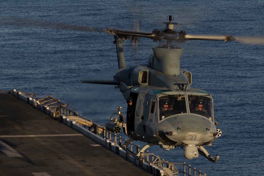 Flight deck remains busy aboard BHR during Talisman Saber