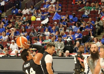 Team Army gold medal wheelchair basketball
