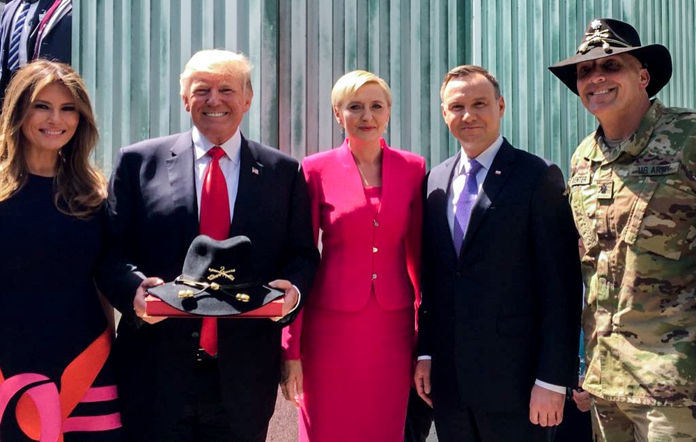 Battle Group Poland Soldiers Attend Historic Presidential Visit to Poland