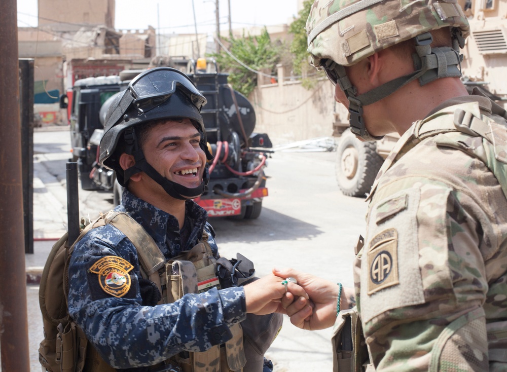 Deployed Paratroopers Spend July 4th in Mosul