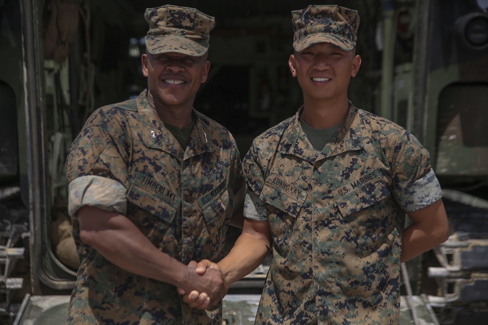 3rd Marine Division Marine receives Award for Leadership in Marine Corps Combat Engineer Challenge