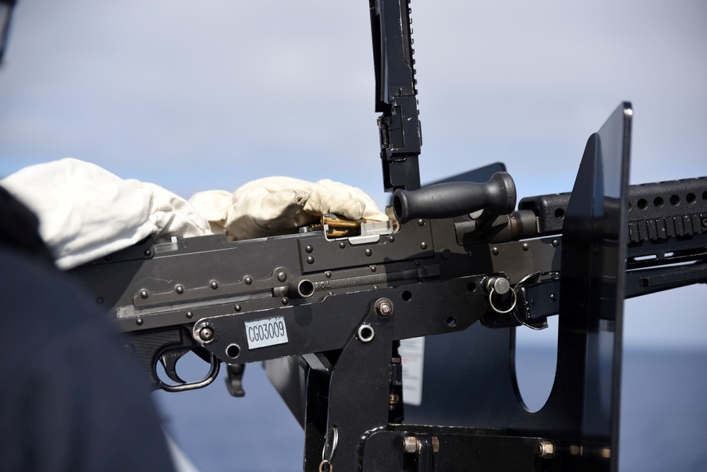 USS San Diego Holds M240 Gunshoot