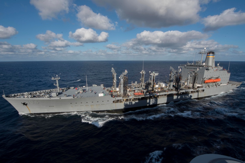 USS Bonhomme Richard (LHD 6) Replenishment at Sea