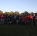 Play Ball: U.S. and Romanian teams play a friendly game