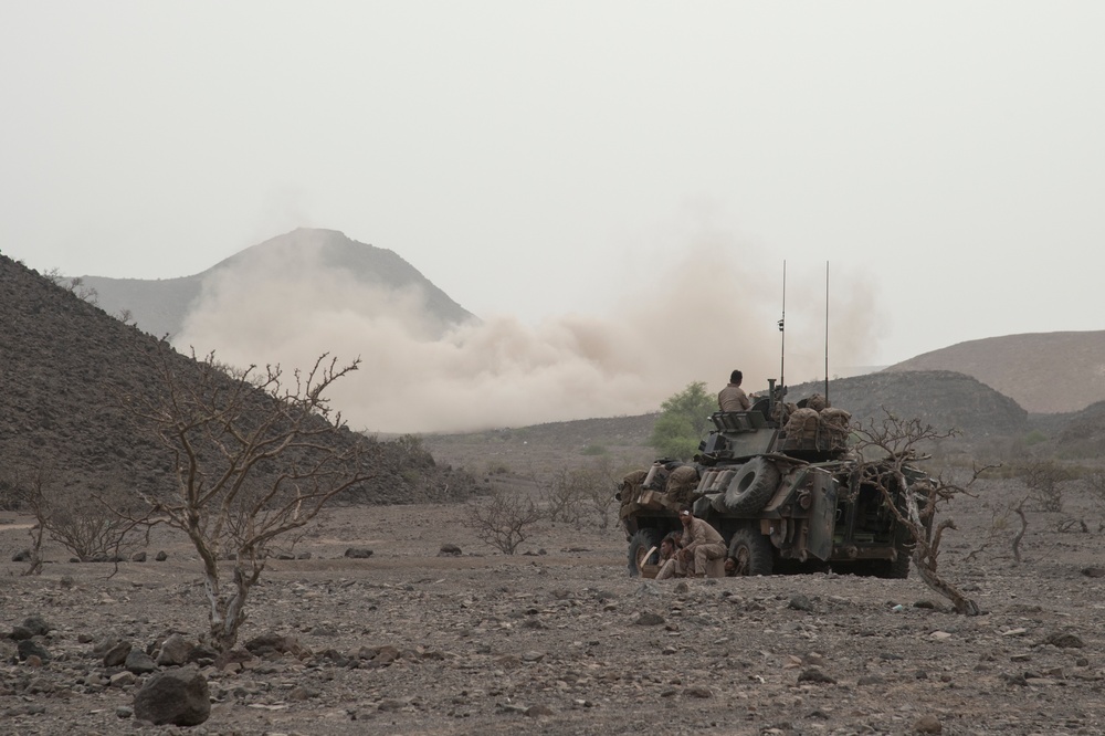 24th MEU utilize the Horn of Africa terrain for training