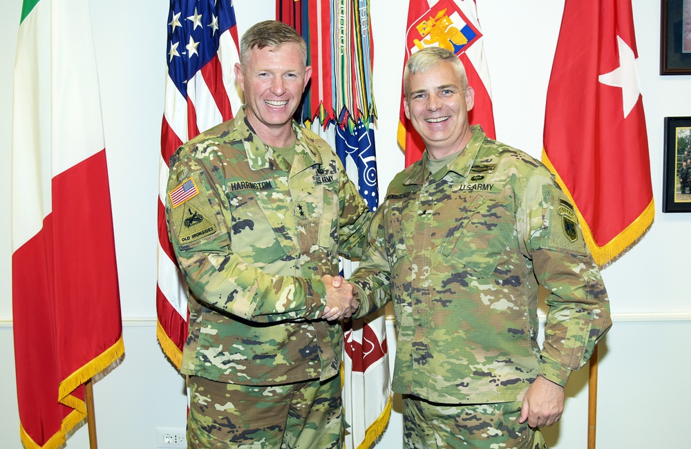 Brig. Gen. William J. Prendergast IV visits Caserma Ederle in Vicenza, Italy