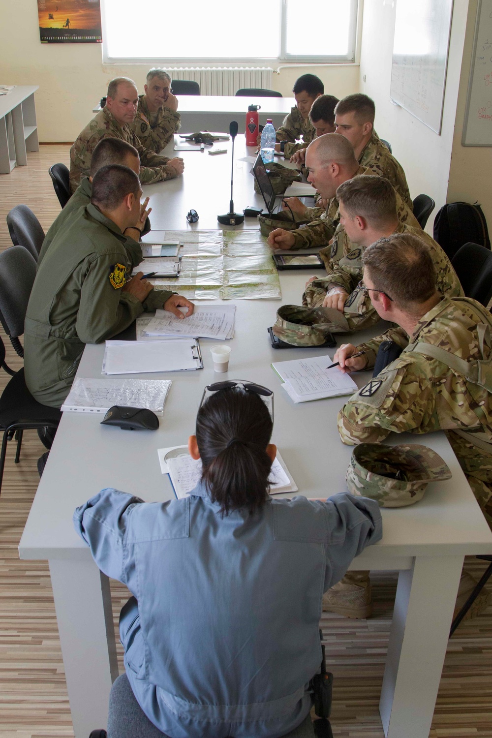 10th CAB Avitators work together with Bulgarian Air Force to plan Saber Guardian 17 mission
