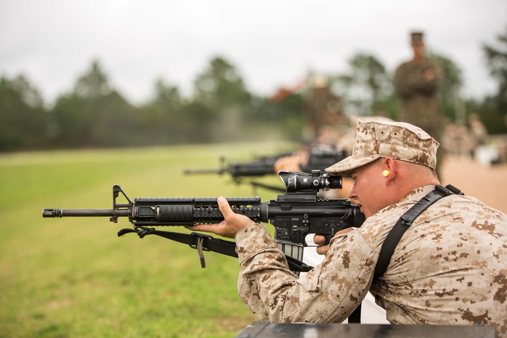 Marine recruits learn shooting fundamentals on Parris Island