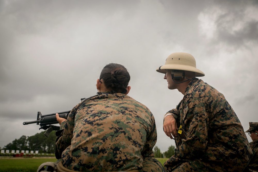 Marine recruits learn shooting fundamentals on Parris Island