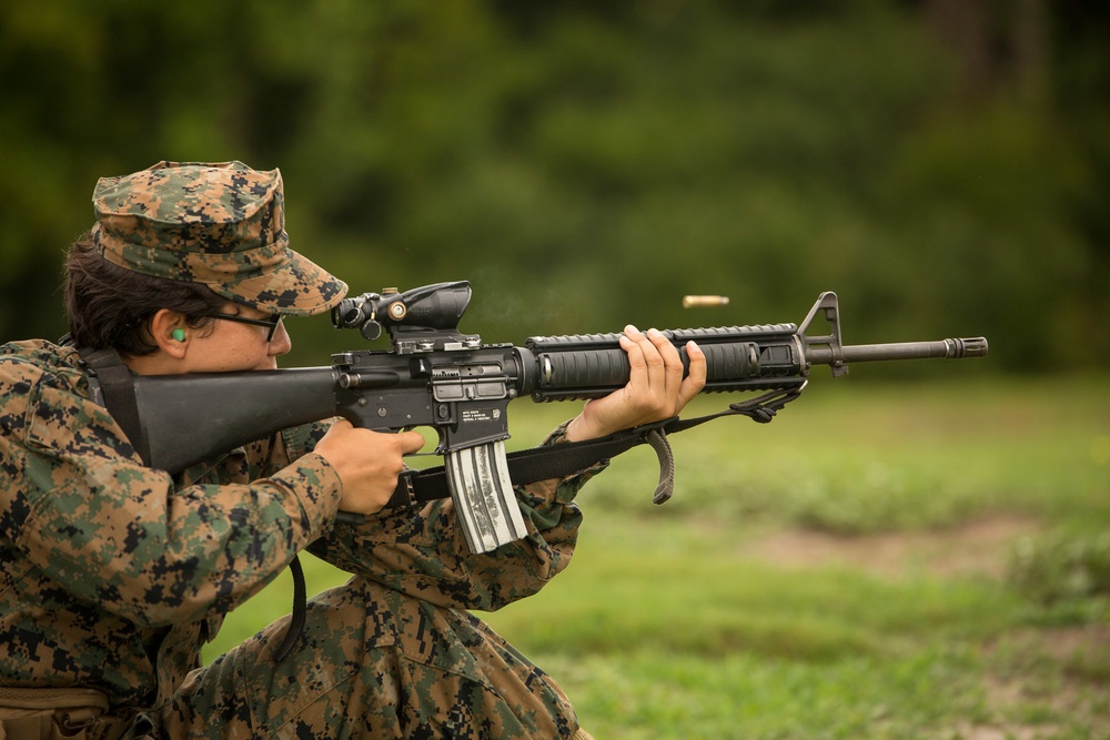 Marine recruits learn shooting fundamentals on Parris Island