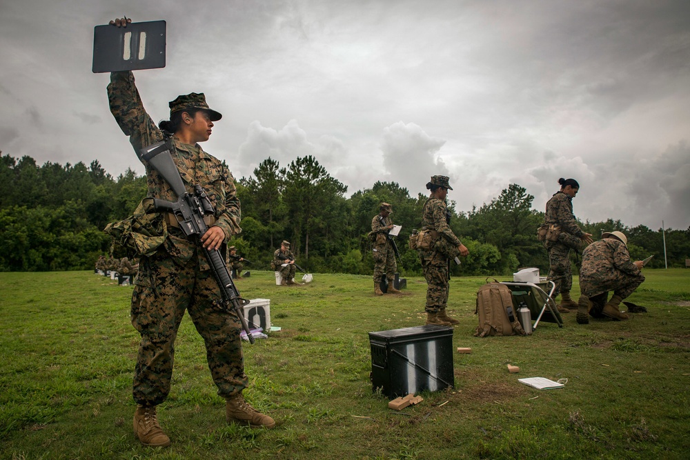 Marine recruits learn shooting fundamentals on Parris Island