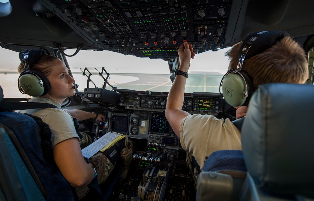 816th EAS flies mission in support of OIR