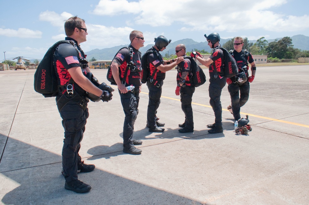 Black Daggers pierce the skies above Schofield Barracks