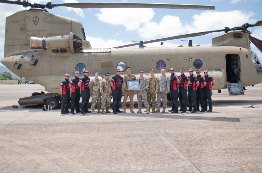 Black Daggers pierce the skies above Schofield Barracks