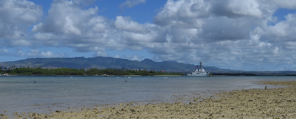 PCU John Finn (DDG 113) arrives at JBPHH