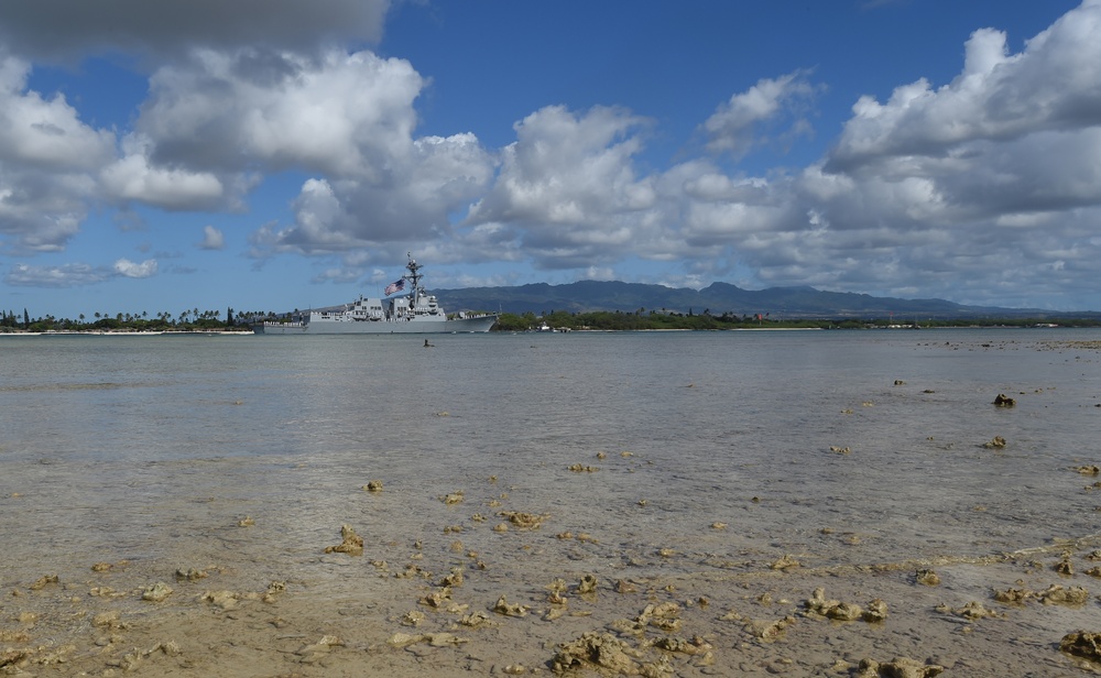 PCU John Finn (DDG 113) arrives at JBPHH