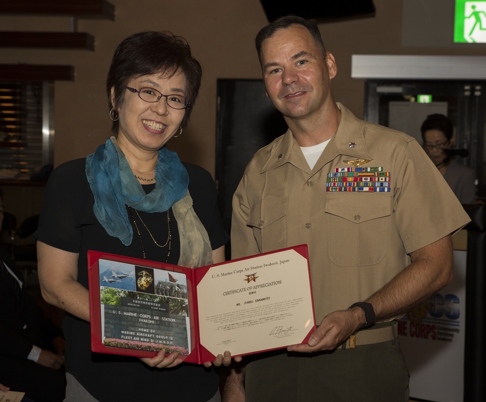 Japanese employees honored in retirement ceremony