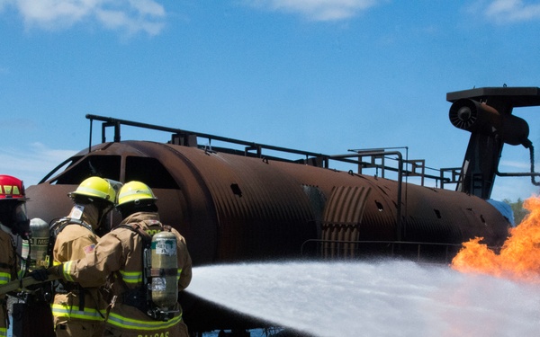 Air Force Reserve, State Fire department exercise