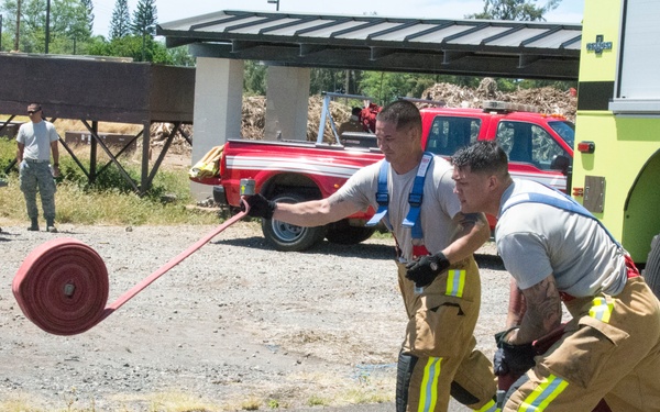 Air Force Reserve, State Fire department exercise